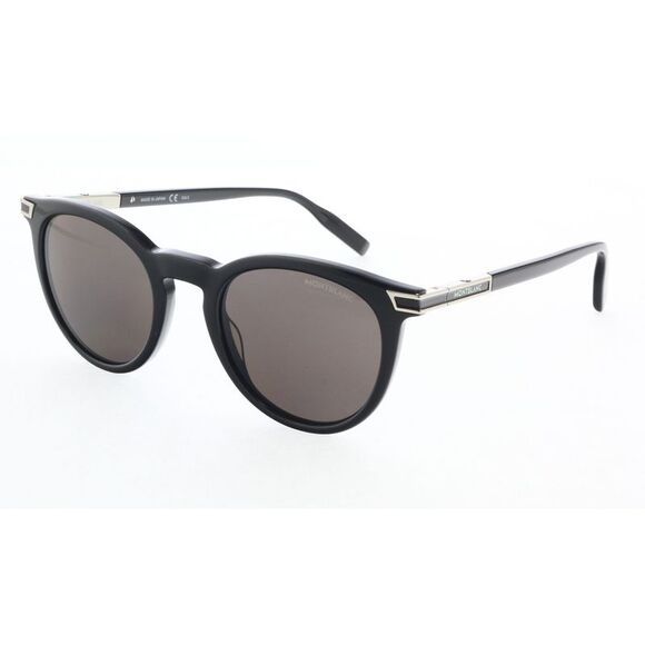 Montblanc MB0041S-001 Black Round Sunglasses